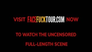 cute latina babe shows how deep her throat is taking in the whole load