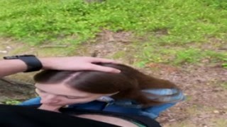 nikabunny69 - i went for a walk after fucking at home and decided to suck him off again and swallow cum outdoors 2
