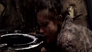 anna brittany lydia in bukkake blowjob