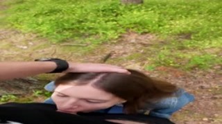 nikabunny69 - i went for a walk after fucking at home and decided to suck him off again and swallow cum outdoors 2