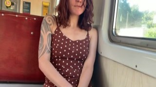 marshswallow - public masturbation in the train 2